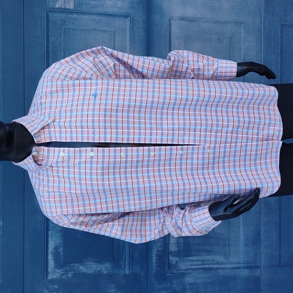 BROOKS BROTHERS 1818 MEN'S MONOGRAMMED PLAID LUXURY SHIRT - Picture 10 of 17